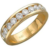 Золотое обручальное кольцо с бриллиантами, 1685234