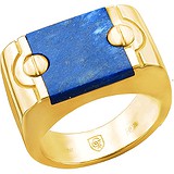 Мужское золотое кольцо с лазуритом, 1713906