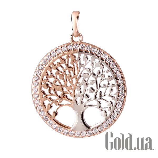 

Женский кулон Fresh Jewelry, Золотой кулон с куб. циркониями