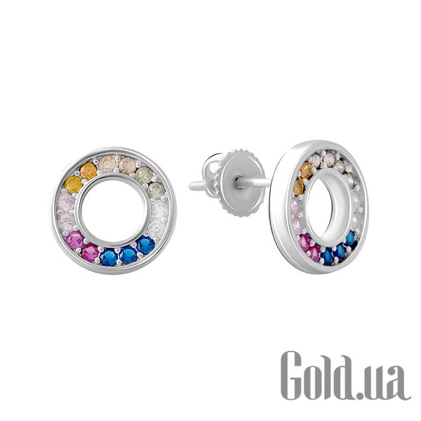 

Серьги-гвоздики Fresh Jewelry, Серебряные серьги с куб. циркониями