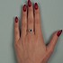 Bibigi Женское золотое кольцо с бриллиантами и сапфиром - фото 3