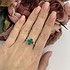 Женское серебряное кольцо с малахитом - фото 2