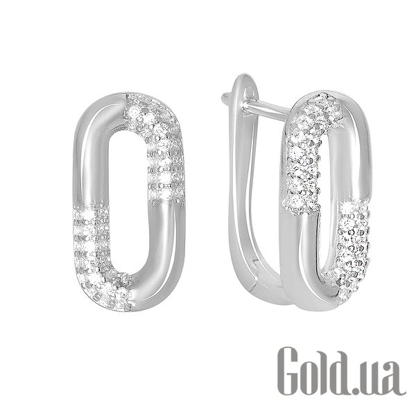 

Серьги Fresh Jewelry, Серебряные серьги с куб. циркониями