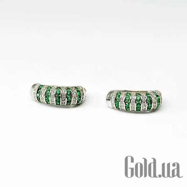 

Серьги Silvex925, Серебряные серьги с куб. циркониями