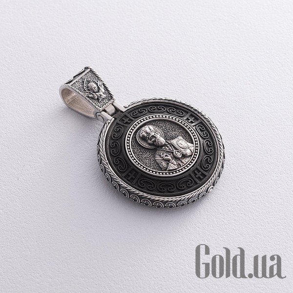 

Кулоны-иконы Украина, Серебряный кулон с эбеновым деревом