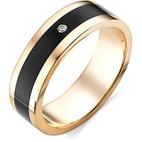 Золотое обручальное кольцо с бриллиантом, 1556211