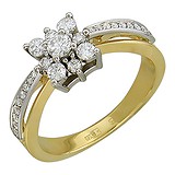 Золотое кольцо с бриллиантами, 1626611
