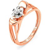 Kabarovsky Женское золотое кольцо с бриллиантом, 1704947