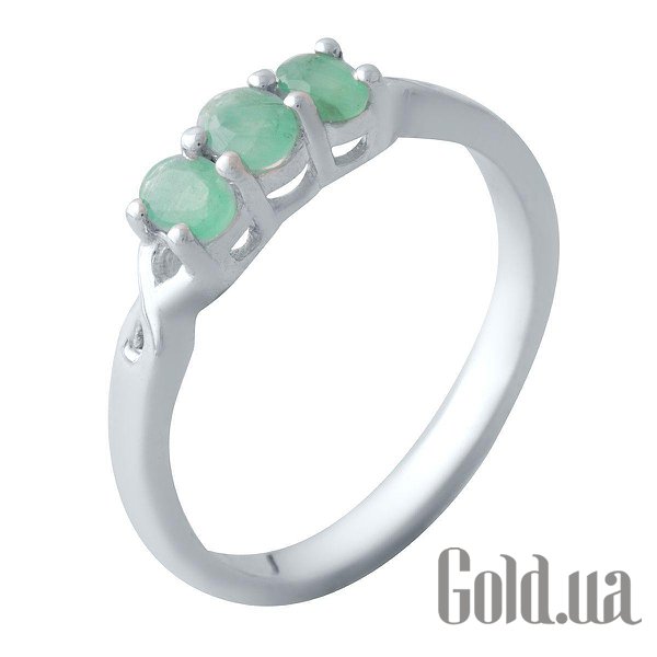 

Женские кольца Fresh Jewelry, Женское серебряное кольцо с изумрудами, 17.5
