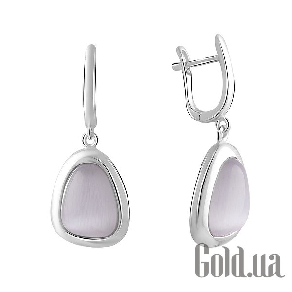 

Серьги с подвесками Fresh Jewelry, Серебряные серьги с кошачьим глазом