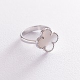 Женское серебряное кольцо с перламутром (onx111626), фото