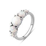 Женское серебряное кольцо с опалами, 1757427
