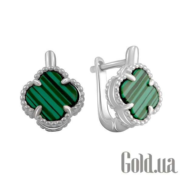 

Серьги Fresh Jewelry, Серебряные серьги с малахитами
