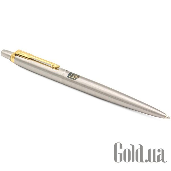 Ручка Parker Кулькова ручка Jotter 17 SS GT BP Герб України жовто-синій 16032_T005c