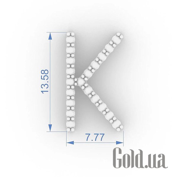 Золотий кулон з ланцюжком з діамантами lun133581121b – зображення 2