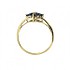 Женское золотое кольцо с сапфирами и бриллиантами - фото 2