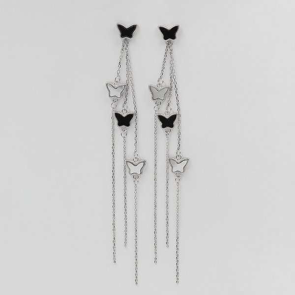 Срібні сережки з перлами та куб. цирконіями