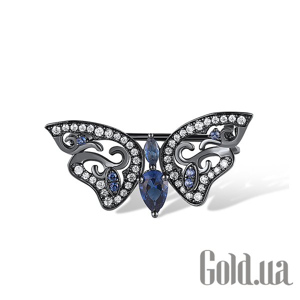 

Броши Lurie Jewelry, Серебряная брошь с горным хрусталем и куб. циркониями