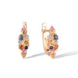 Золотые серьги с бриллиантами, 1796083