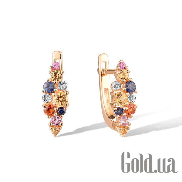 

Серьги Lurie Jewelry, Золотые серьги с бриллиантами