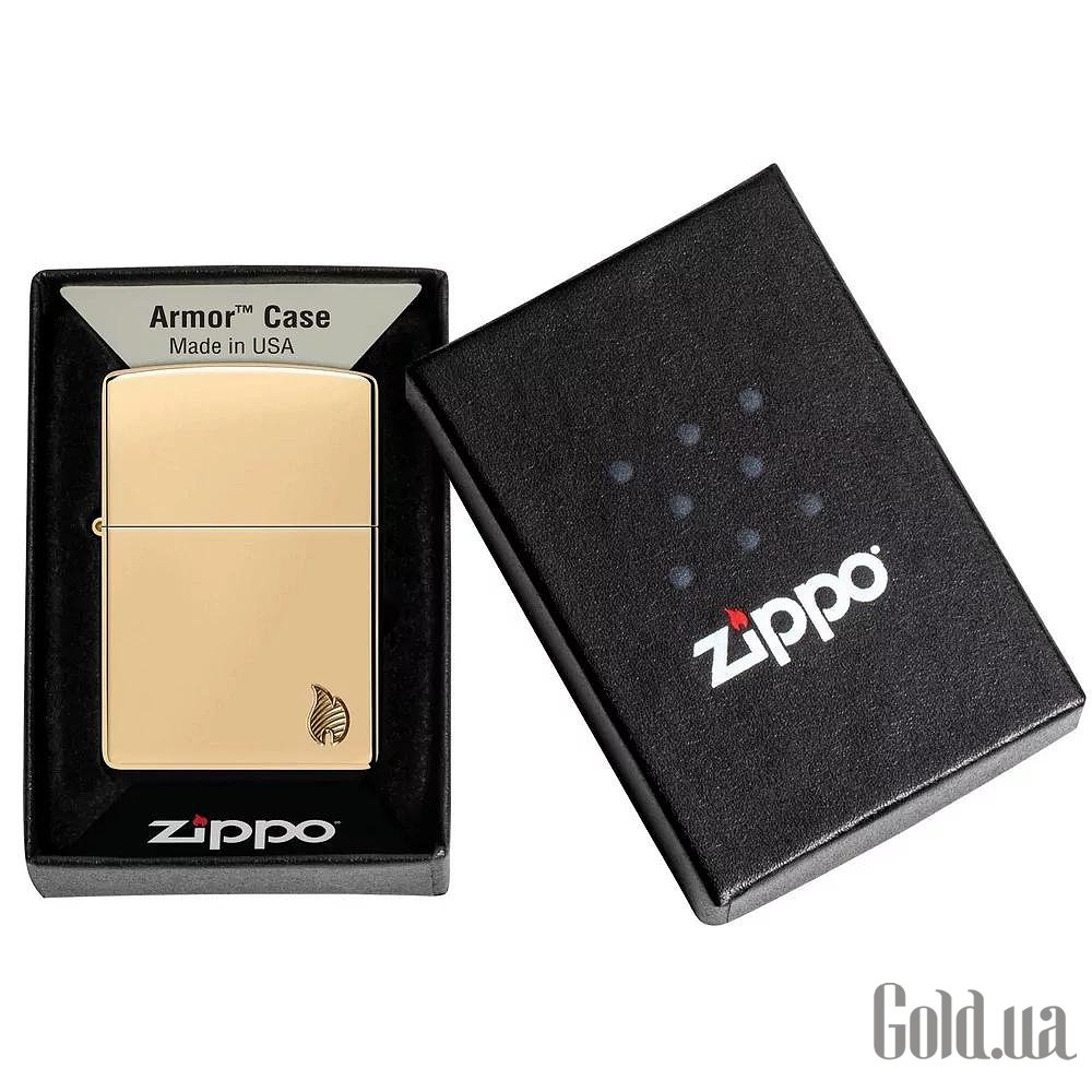 Zippo Зажигалка Armor® High Polish Brass Flame Design Series Flame 46397 46397 – изображение 4