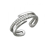 Женское серебряное кольцо с куб. циркониями, 1619700