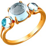 Женское золотое кольцо с топазами, 1636084