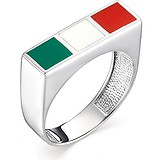 Женское серебряное кольцо с эмалью, 1652468