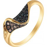 Женское золотое кольцо с бриллиантами, 1668596