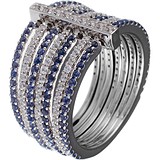 Женское серебряное кольцо с куб. циркониями, 1670388