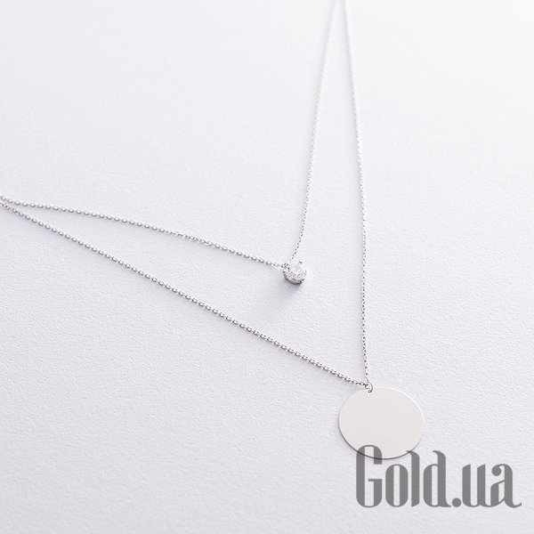 

Колье Украина, Золотое колье с куб. цирконием, 40