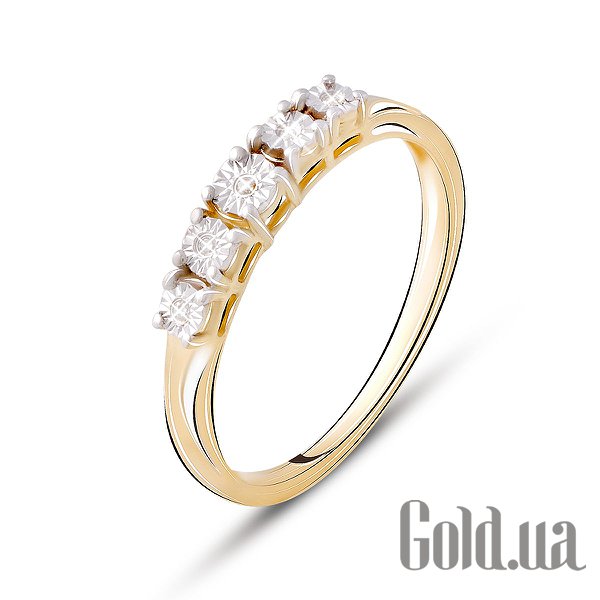 

Обручальное кольцо Fresh Jewelry, Серебряное обручальное кольцо с бриллиантами в позолоте, 20