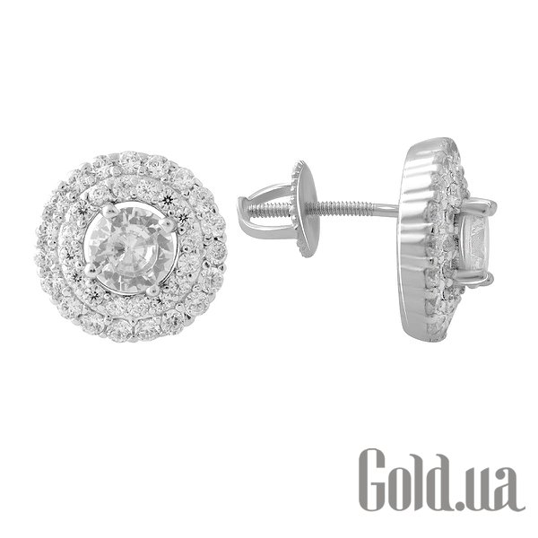 

Серьги-гвоздики Fresh Jewelry, Серебряные серьги с куб. циркониями
