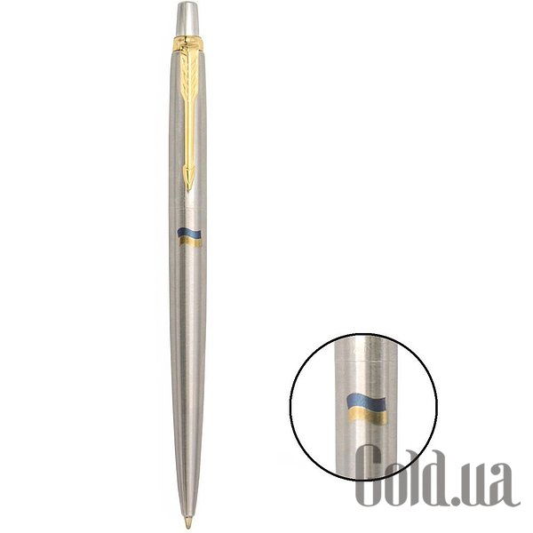 Ручка Parker Кулькова ручка Jotter 17 SS GT BP Прапор жовто-синій 16032_T008c