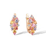 Золотые серьги с бриллиантами, 1796084