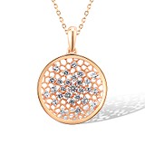 Золотой кулон с топазами, 1797108