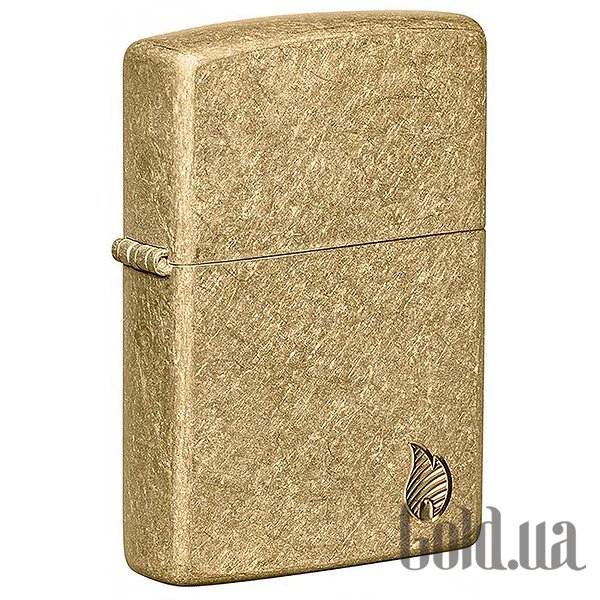 Zippo Зажигалка Armor® Tumbled Brass Series Flame 46398 46398