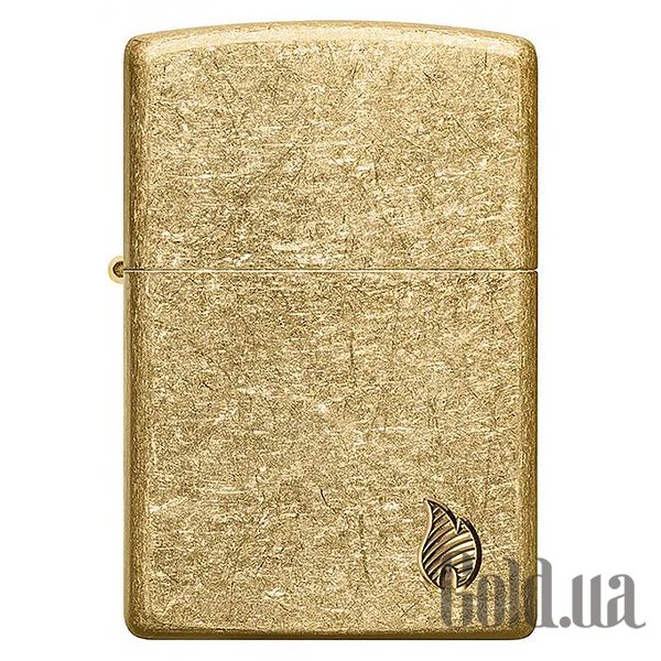 Zippo Зажигалка Armor® Tumbled Brass Series Flame 46398 46398 – изображение 2