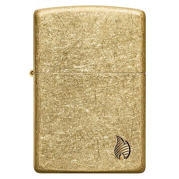 Zippo Зажигалка Armor® Tumbled Brass Series Flame 46398 46398 – изображение 2