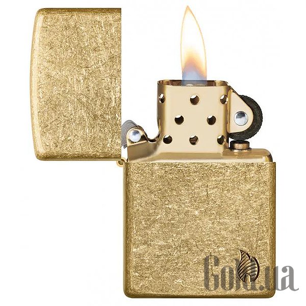 Zippo Зажигалка Armor® Tumbled Brass Series Flame 46398 46398 – изображение 3