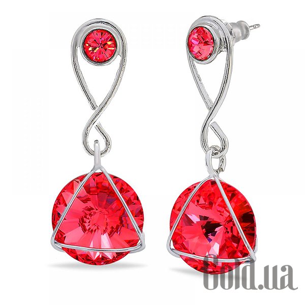 

Серьги с подвесками Kobi, Стальной, Серьги с кристаллами Swarovski