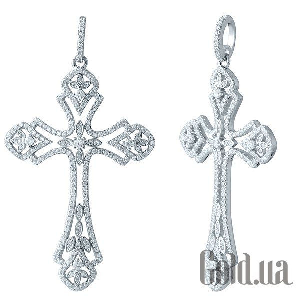 

Кулон-крестик Fresh Jewelry, Серебряный кулон с куб. циркониями