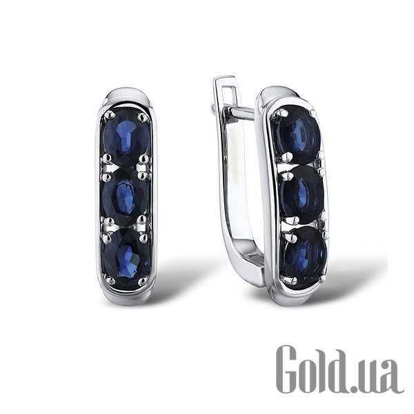 

Серьги Lurie Jewelry, Золотые серьги с сапфирами