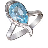 Женское серебряное кольцо с топазом, 1617397