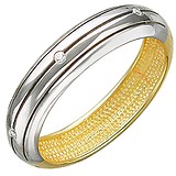 Золотое обручальное кольцо с куб. циркониями, 1636085