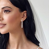 Золотые серьги с бриллиантами, 1689589
