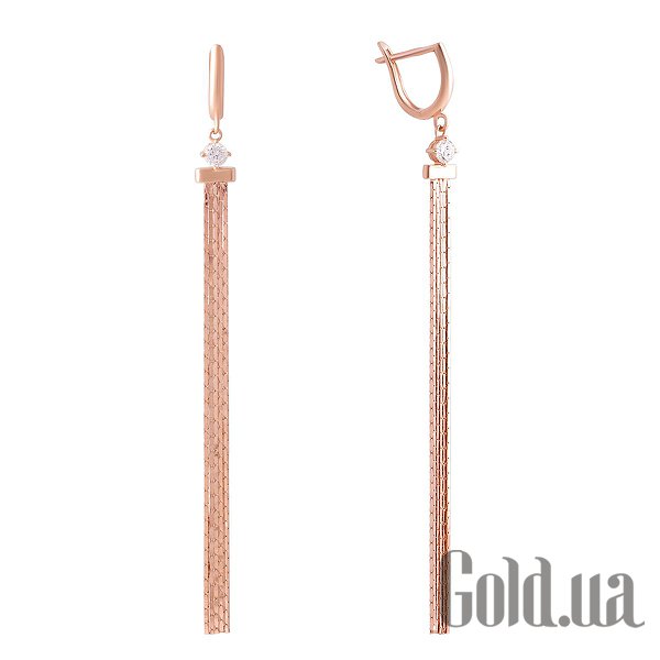 

Серьги с подвесками Fresh Jewelry, Золотые серьги с куб. циркониями