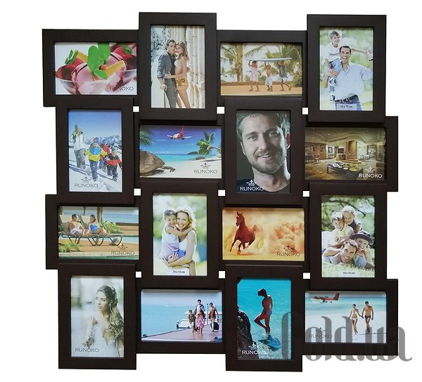 

Фоторамка Runoko, Коричневый, Мультирамка 16 В-16