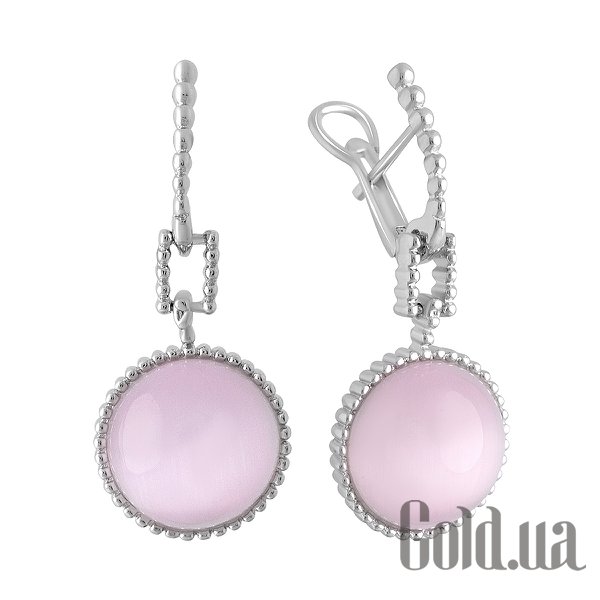 

Серьги с подвесками Fresh Jewelry, Серебряные серьги с кошачьим глазом