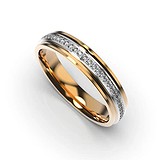 Золотое обручальное кольцо с бриллиантами, 1768437